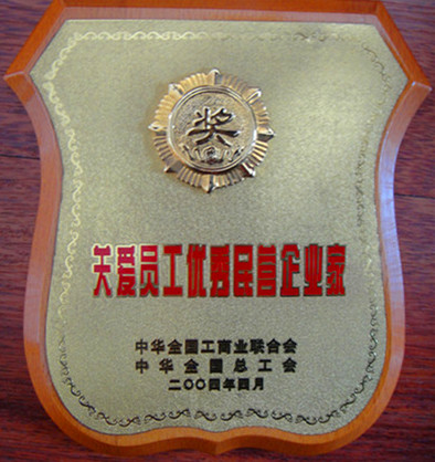 2004年關愛員工優(yōu)秀民營企業(yè)家